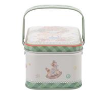 BESPORTBLE Boîte Biscuits Métallique Étain Christmas Candy Tins Boîte de Rangement Festive Légère Coffret Bonbons pour Petits Cadeaux de Noël Décorations Table Fête