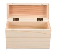 BESPORTBLE Boîte Bois de Rangement avec Couvercle Magnétique pour Tickets et Recettes Organiseur de Bureau Compact et Léger pour Cartes et Souvenirs