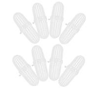 BESPORTBLE Boîte De 10 Pièces Boule D'appât Filetée Ver De Terre Accessoires d'alimentation Conteneur De De Pluie Nourrir Gardien De De Pluie Terrarium Ménage Blanche Plastique