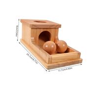 BESPORTBLE Boîte de Jeu Objet Permanent Bois pour Garçon Fille Déveil Sensoriel Montessori Coordination Main Œil et Motricité Fine pour Développement Cognitif Intérieur