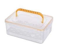 BESPORTBLE Boîte de Rangement et Design Anti-poussière avec Compartiments Organisés en Plastique pour Verres à Shot pour Pique- en Plein Air et Fêtes