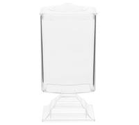BESPORTBLE Boîte de Rangement Plastique pour Cotons et Lingettes Ongles, Design Compact de Phare, Portable et Haute sur Pied, pour Salle de Bain et Voyage