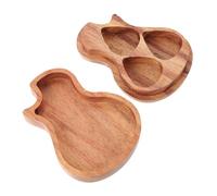BESPORTBLE Boîte De Rangement pour Médiators De Guitare Bois Massif Étui De Protection Eau Poussière pour Guitare Et Ukulélé