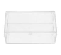 BESPORTBLE Boîte de Rangement Transparente en Acrylique avec Couvercle Distributeur de Feuilles de Séchage Organisateur Pratique pour Buanderie et Salle de Bain Compartiment Léger pour