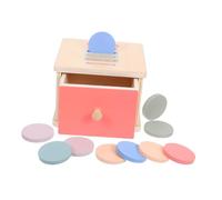 BESPORTBLE Boîte De Tri des Couleurs Montessori Jouet D'éveil Bébé Taille Moyenne en Bois Naturel Développement Motricité Fine Tout-Petit Activité Ludique Reconnaissance Couleurs Formes