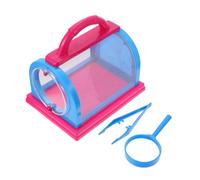 BESPORTBLE Boîte Dobservation Insectes avec Filet Respirant et Loupe Habitat pour Abeilles Coccinelles Mantes Kit Scientifique Éducatif Cage Miniature Portable pour Exploration Naturelle