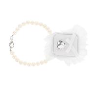 BESPORTBLE Boîte Mariage pour Animaux de Compagnie Collier Accessoires de Mariage pour Support pour Propositions de Fiançailles avec Bijoux Uniques avec Tour de Cou