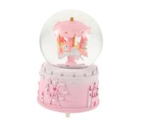 BESPORTBLE Boîte Musicale Licorne avec Boule à Neige Lumineuse Musique et Effet Neige Manuel Décoration pour Filles pour Anniversaire et Noël