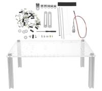 BESPORTBLE Boîtier PC Ouvert Transparent Compact pour Carte Mère/Support Robuste Stable Socle Antidérapant Rack Polyvalent pour Test et Maintenance PC Châssis Nu DIY Adaptable