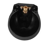 BESPORTBLE Bol à Boire Mouton mangeoire à Eau pour Poulet mangeoire Automatique pour Animaux de Compagnie Abreuvoir pour Mouton Abreuvoir Durable pour bétail Bol d'eau de Vache Le Fer Black