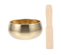 BESPORTBLE Bol Chantant Tibétain Fait Main avec Bois de Pêcher pour Relaxation Yoga et Décoration Zen