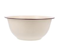 BESPORTBLE Bol Émaillé Vintage 16 Cm, Saladier en Émail Profond Couleur Ivoire, Bol Multifonction Cuisine et Préparation, Ustensile Vintage pour Soupe, Pâte et Fruits, Facile à Nettoyer, 1