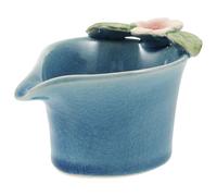 BESPORTBLE Bol en Céramique Thaïlandais Bleu pour Huiles Essentielles Bol Mélangeur Spa pour Soins du Visage et Massage Plateau Polyvalent pour Institut de Beauté et Préparation D’Huiles