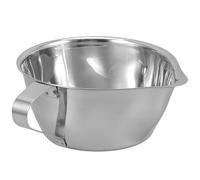 BESPORTBLE Bol Filtreur Huile Inox avec Poignée Séparateur de Graisse pour Cuisine Passoire à Soupe Saine et Multi-usage Filtre Liquide Anti-huile Excédentaire