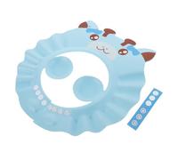 BESPORTBLE Bonnet de Bain Bébé Bleu Motif Petit Cerf Bonnet de Étanche en Eva Protection Auditive Régulable pour Lavage des Cheveux Accessoire Pratique pour Bain et Shampooing Sécurité Bébé