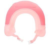 BESPORTBLE Bonnet de Bain Bébé Réglable en Silicone Rose, Protection Oreilles et Yeux, Bonnet à Shampoing pour Garçon et Filles, pour Bain Sécurisé et Confortable, Taille Garçon et Filles Ajustable
