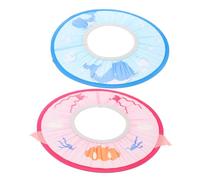 BESPORTBLE Bonnet de Bain Imperméable pour Bébé Protection Oreilles Ajustable, 2 Pièces, Chapeau de Shampoing Léger en Matériau Étanche, pour Bain Sécurisé des Garçon et Filles