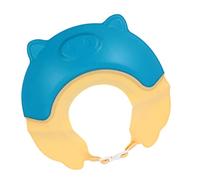 BESPORTBLE Bonnet De Shampoing Réglable Anti-retour Pour Garçon Et Filles, Protection Auditive Imperméable En Plastique Souple, Pour Bain Et Coupe De Cheveux, Taille Ajustable, Coloris Jaune Et Bleu