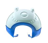 BESPORTBLE Bonnet de Shampooing Garçon Fille Ajustable Doux Chapeau de Étanche pour Protection Yeux et Oreilles Casquette Bain Unisexe Bleu et Vert pour Né et Garçon Fille