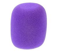 BESPORTBLE Bonnettes en Mousse Épaisse pour Microphone Portable Lavables et Réutilisables, Housse Antidérapante Violette Adaptée la Plupart des Micros, Protection Anti-chute et Filtre