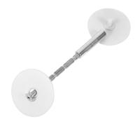 BESPORTBLE Bouchons de Porte Cache de Sécurité pour Poignée de Porte en Acier Inoxydable Rond 40mm Blanc avec Vis pour Trous de Regard et Serrure et Bureaux