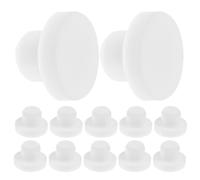 BESPORTBLE Bouchons en Silicone Blanc Résistance Chimique et Étanchéité Lot de 12 pour Bouteilles de Poivre et Sel Adaptés aux Ustensiles Cuisine et Tuyaux