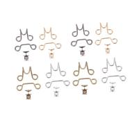 BESPORTBLE Boucle De Taille Réglable Pour Jean Large Assortiment 8 Pièces Boucle De Taille De Jean Sans Clou Finition Métal Ajusteur De Pantalon Amovible Et Vêtements