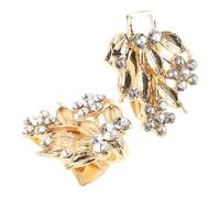 BESPORTBLE Boucle D'écharpe Tendeur Femme Mode Coloré Clip Anneau Foulard Fermoirs Pour Vêtements Habillé Tourbillon Soie Clips Serrage Fermoir Bijou Golden Alliage De Zinc