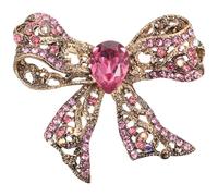 BESPORTBLE Boucle Écharpe à Nœud Raffiné Broche Élégante Décorative Pour Diverses Occasions