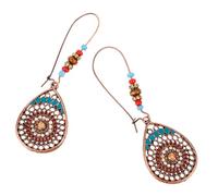 BESPORTBLE Boucle Oreille Fleur Évidée Style Folklorique Boucle Oreille Goutte Eau Personnalisée