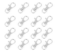 BESPORTBLE Boucles de Sécurité Métalliques pour Cage à Oiseaux 20 Pièces Crochets Robustes en Métal Anti-évasion Verrous pour Portes de Cage Perroquet et Petits Animaux Accessoires Pratiques
