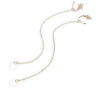BESPORTBLE Boucles D'oreilles à Clip en Cuivre Confortable pour Femmes Chaîne Anti-perte Dorée, Accessoires pour Écouteurs à Clip, Usage Quotidien