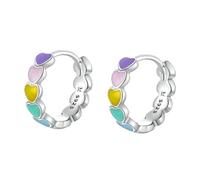 BESPORTBLE Boucles Doreilles Cœur Couleur Arc Ciel Bijoux Pendants Rétro Légères et Résistantes Boucles Doreilles Femme Élégantes pour Usage