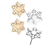 BESPORTBLE Boucles d'Oreilles Flocon de Neige de Noël en Acier Inoxydable 2 Paires Boucles d'Oreilles de Soirée Quotidien Bijou pour Fêtes Hivernales