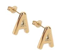 BESPORTBLE Boucles Doreilles Lettre pour Femmes Clous Élégants Petits et Lisses Accessoires Confortables pour Piercings Finition