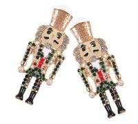 BESPORTBLE Boucles Doreilles Nutcracker Soldier Colorées Légères pour Femmes Bijoux Métalliques Durables Design Cartoon Mignon Original pour Fille