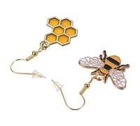 BESPORTBLE Boucles D'oreilles Pendantes Abeille En Alliage Léger Pour Femmes, Design Ruche Créatif, Usage Quotidien Et Fêtes, Bijoux Originaux Taille Unique
