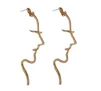 BESPORTBLE Boucles d'Oreilles Pendantes Abstraites pour Femmes Design Géométrique Légères Hypoallergéniques Style Artistique Fêtes Occasions Spéciales