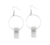 BESPORTBLE Boucles D'oreilles Pendantes Originales en Papier Roulé 3d avec Pendentif Perle pour Femmes Accessoire Créatif et Léger Sortie Quotidienne