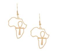 BESPORTBLE Boucles Oreilles Créoles Creuses Carte Africaine Noire Bijoux Mode Femme Inspirés Afrique Pendentifs Ethniques Accessoires Pour Femmes