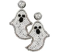 BESPORTBLE Boucles Oreilles Fantômes Perles Boucles Pendantes Uniques pour Halloween Accessoires de Fête pour Tenues
