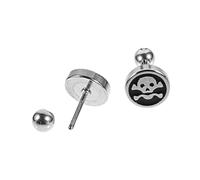 BESPORTBLE Boucles Oreilles Motif Tête De Mort Pour Homme Clous Oreilles Acier Inoxydable Élégants