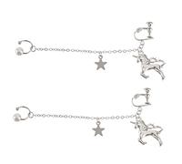 BESPORTBLE Boucles Oreilles Pendantes Alliage Créatives Et Élégantes Pour Femmes Chaîne Licorne