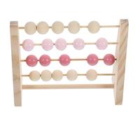 BESPORTBLE Boulier Bois Naturel pour Garçon Fille Éducatif Mathématique Outil Dapprentissage Calcul Cadre de Perles Lisses pour Développement Cérébral Garçon Fille