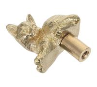 BESPORTBLE Bouton de Meuble Chat en Laiton, Style Vintage pour Placard | Finition Polie Dorée, Résiste aux Traces, Montage Sûr, Cuisine, Chambre et Meubles Anciens