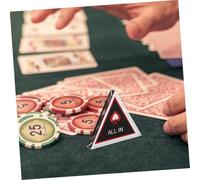 BESPORTBLE Bouton Dealer Poker Double Couche Cœur All in Accessoire Jeu de Cartes Surface Lisse et Polyvalent pour Parties de Poker