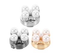 BESPORTBLE Boutons de Manchette à Fleurs en Alliage avec Cristaux, Coffret 3 Pièces pour Chemises et Costumes Féminins, Accessoires Élégants pour Cérémonie et Tenue Professionnelle