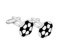 BESPORTBLE Boutons de Manchette Football Argentés Créatifs Manchon à Clou pour Homme Professionnel Accessoire Business Élégant pour Chemise Cérémonies Sportive