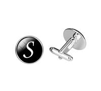 BESPORTBLE Boutons de Manchette Verre avec Motif S Accessoire Décoratif pour et Manches Élégant et Durable pour Hommes