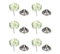 BESPORTBLE Boutons-Pression sans Couture Lot de 6 Broches Perle Vert pour Femmes Pins Decollete Accessoires Couture Robe et Chemise